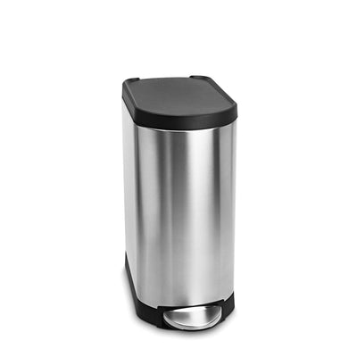 supporto prodotto cestino a pedale sottile con coperchio in plastica da 30 l