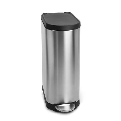 supporto prodotto cestino a pedale sottile con coperchio in plastica da 35 l