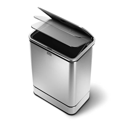 supporto prodotto cestino con sensore rettangolare da 40 l