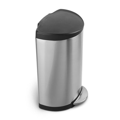 supporto prodotto cestino a pedale semi-rotondo da 40 l con coperchio in plastica