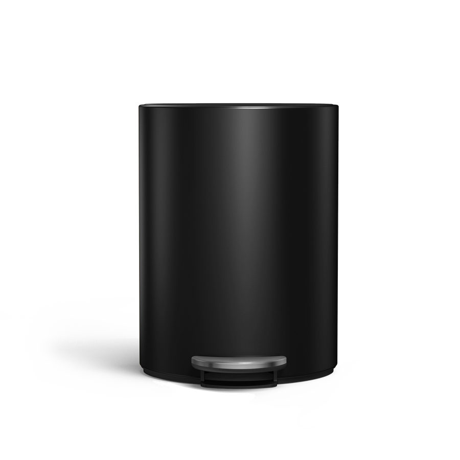 6 litri, cestino semi-rotondo mini con pedale