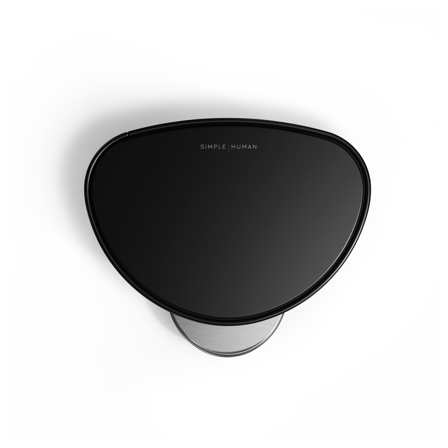 6 litri, cestino semi-rotondo mini con pedale