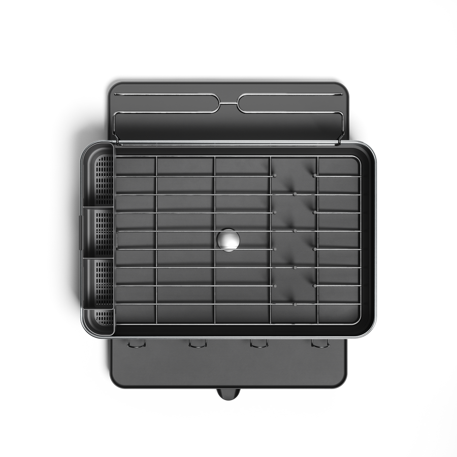 scolapiatti da appoggio con telaio in acciaio