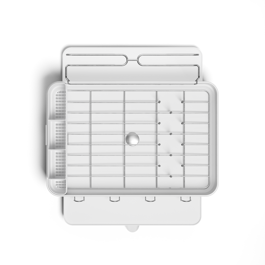 scolapiatti da appoggio con telaio in acciaio