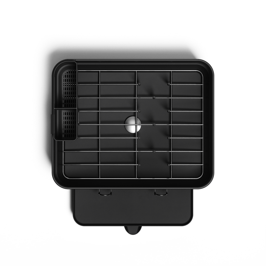 scolapiatti compatto con telaio in acciaio