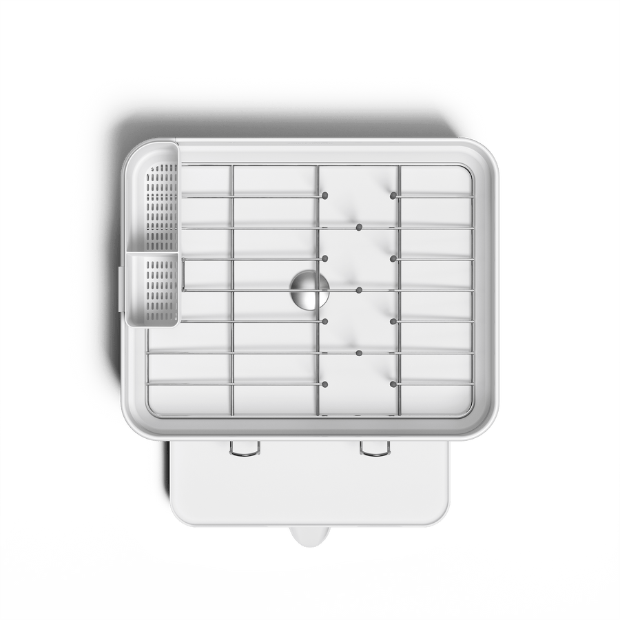 scolapiatti compatto con telaio in acciaio