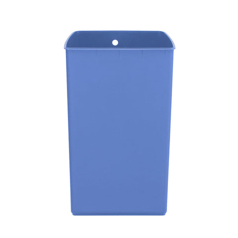 38L blue plastic trash bucket [SKU:pd5025] - main image