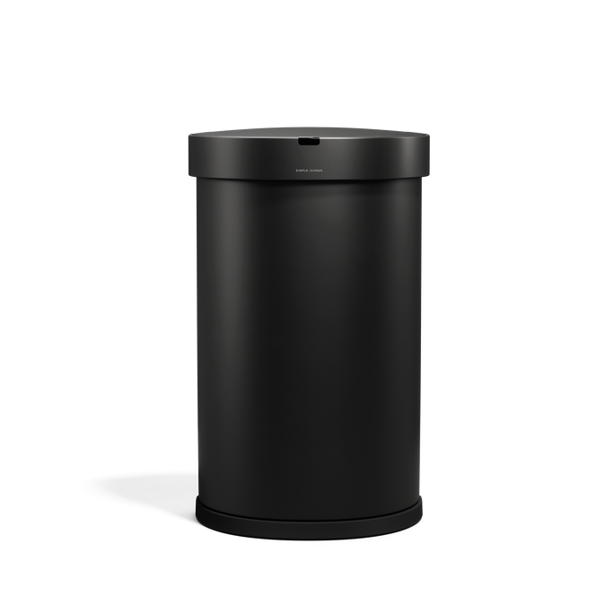 pattumiera semi-rotondo da 45 L con sensore e porta sacchetti