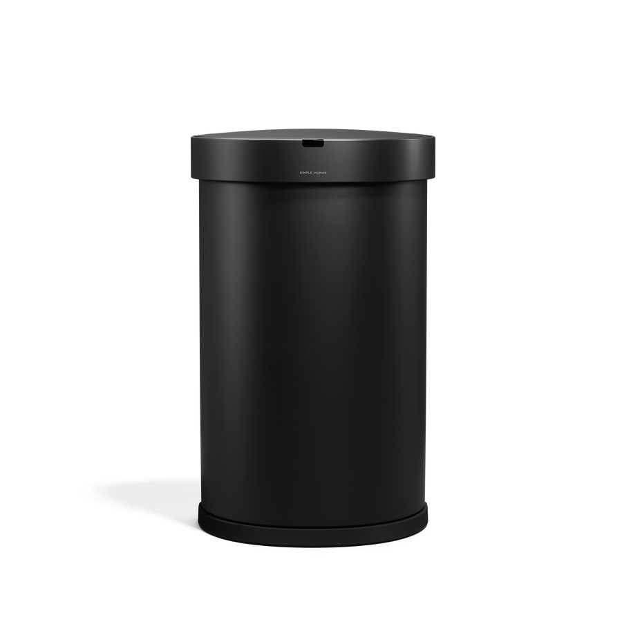 pattumiera semi-rotondo da 45 L con sensore e porta sacchetti