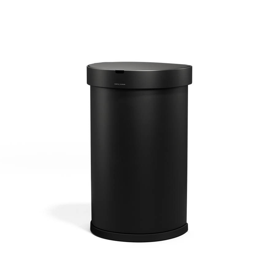 pattumiera semi-rotondo da 45 L con sensore e porta sacchetti