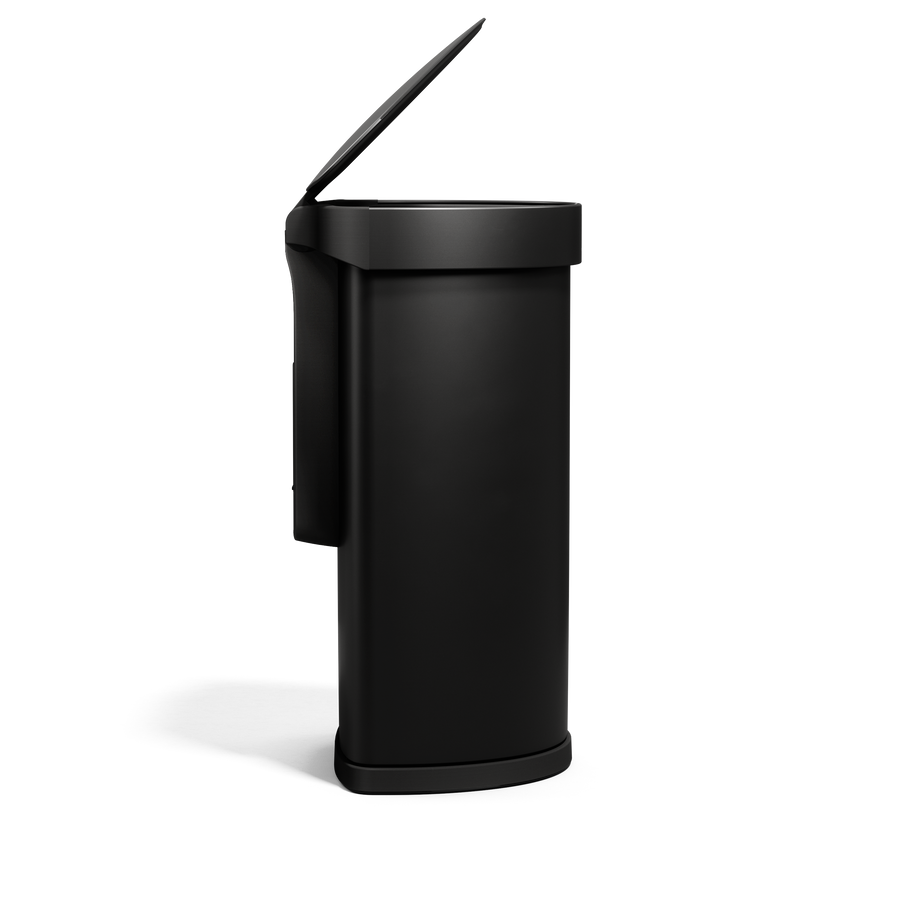 pattumiera semi-rotondo da 45 L con sensore e porta sacchetti