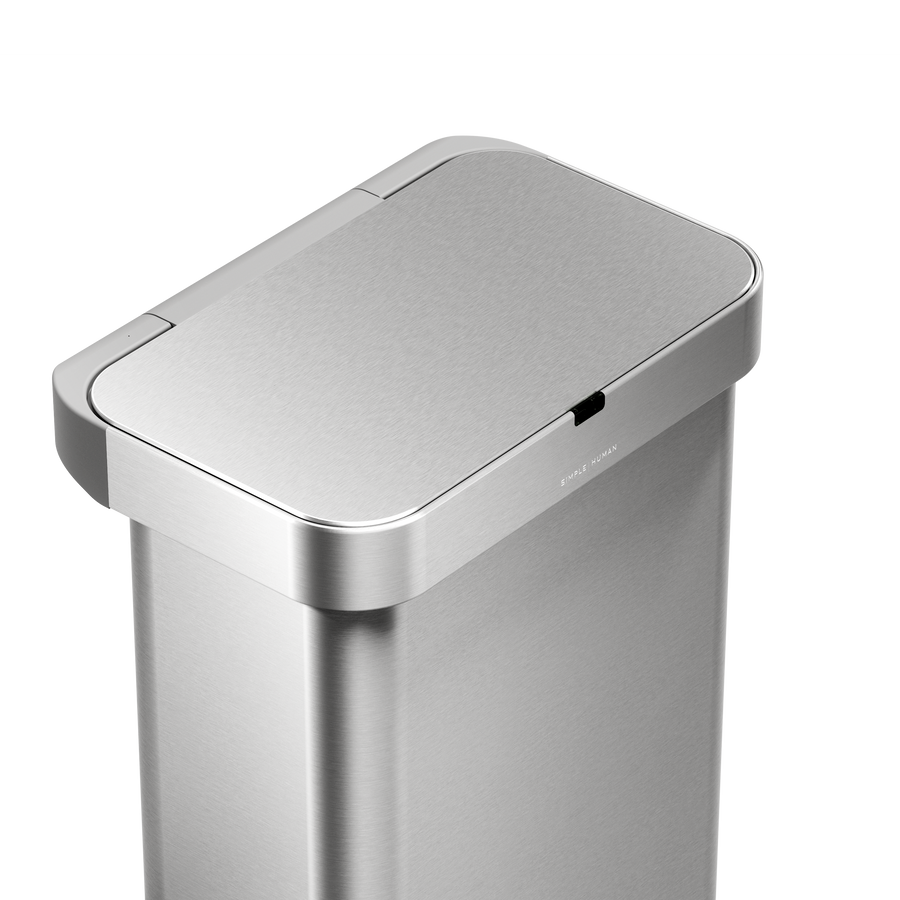 cestino rettangolare da 58 L con sensore