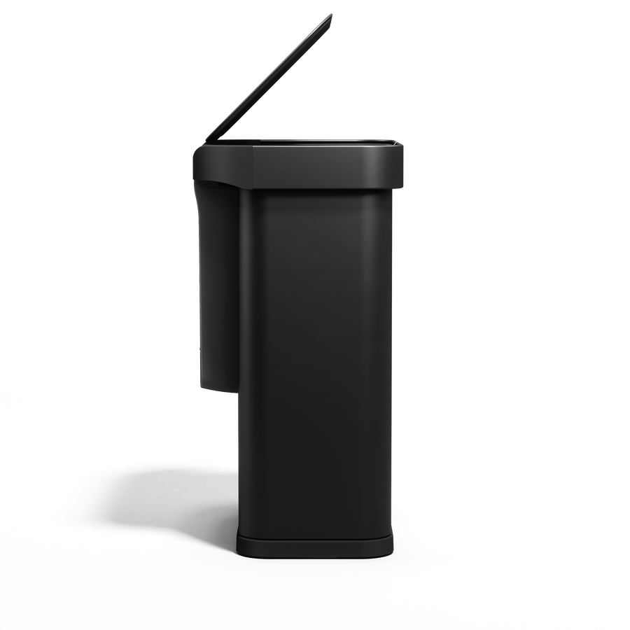 pattumiera rettangolare da 58 L con sensore