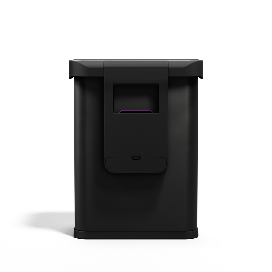 pattumiera rettangolare da 58 L con sensore