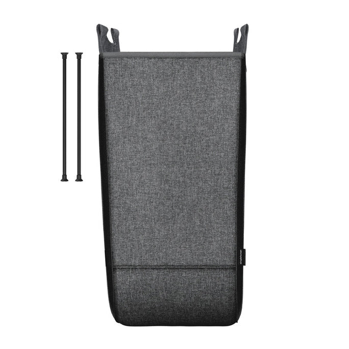 Set di 2 sacchetti neri per cesta per la biancheria con telaio a X doppia [SKU:pd6318]
