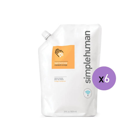 mandarin orange foam hand soap refill pouch - 6 pouches