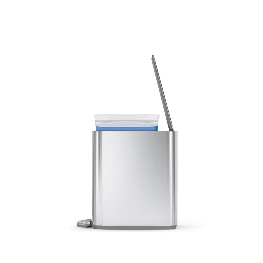 5 litri, cestino sottile con pedale