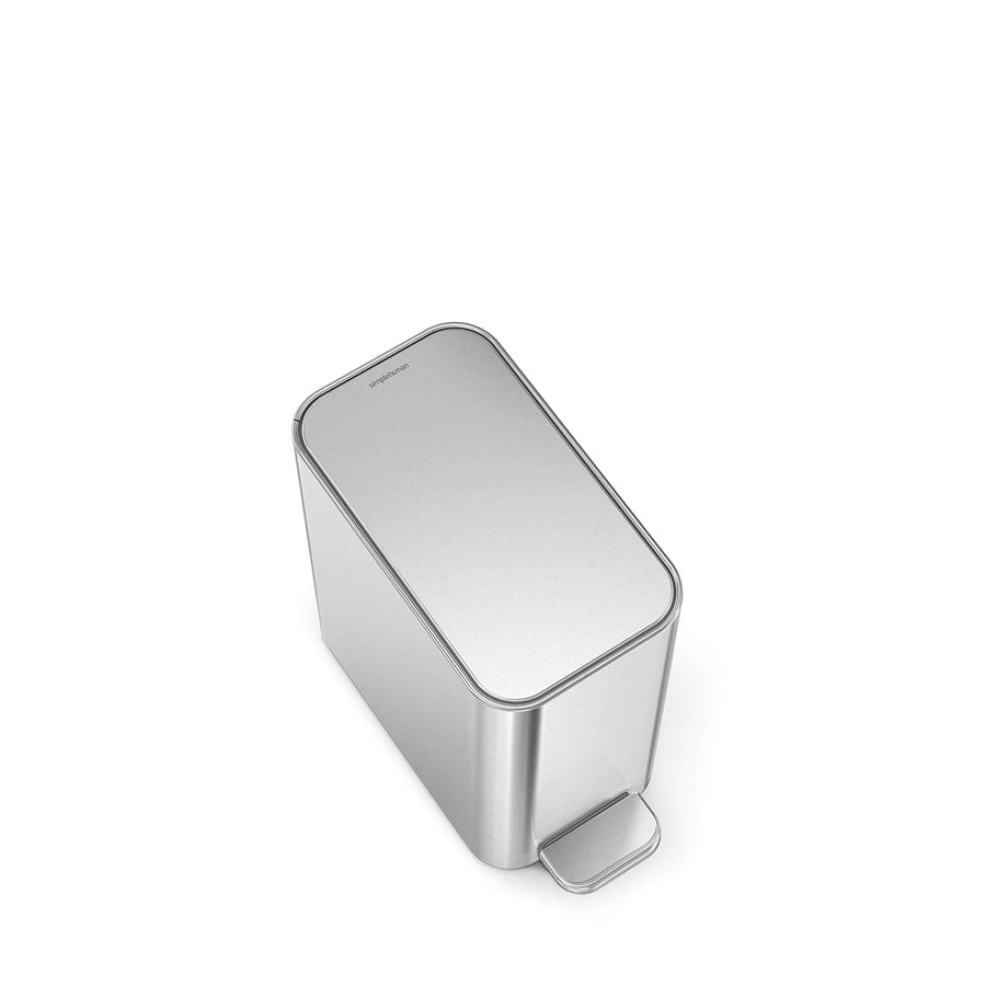 5 litri, cestino sottile con pedale