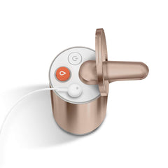 foam sensor pump - rose gold finish - pump with charger image