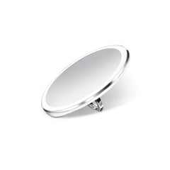 sensor mirror compact 10x - white finish - mirror propped up on ring holder image